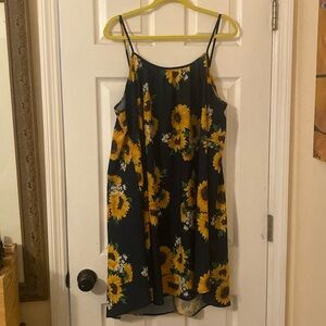 Sunflower Tent-Style Sundress